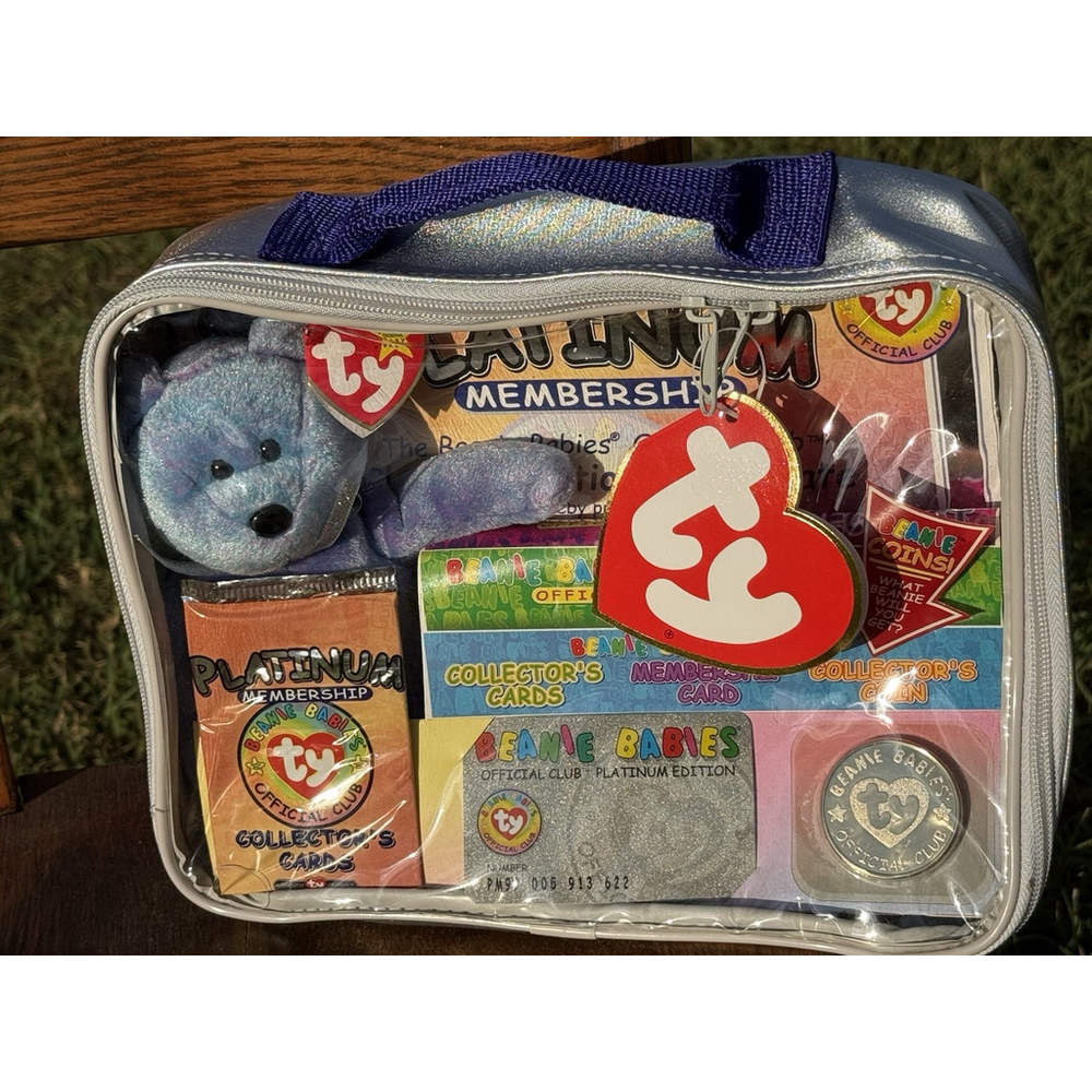 TY BEANIE BABIES OFFICIAL CLUB PLATINUM EDITION - 1999 - NEVER OPENED